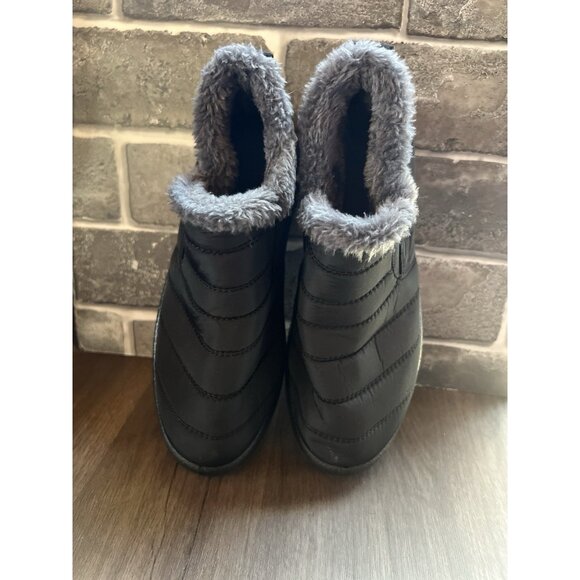 Alicegana Black Winter Snow Boots Faux Fur Lined Ankle Booties Women’s 38 7US - Picture 4 of 12